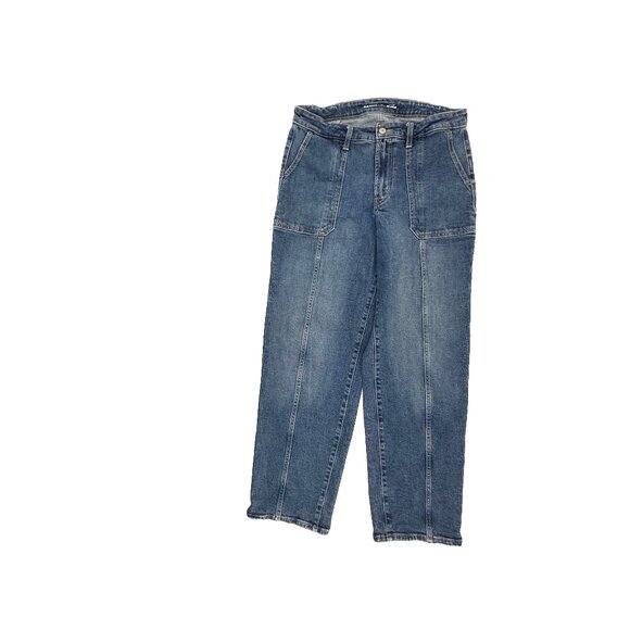 Old Navy High Rise OG Loose Women's size 12 Dark Blue Denim Jeans - Picture 1 of 5